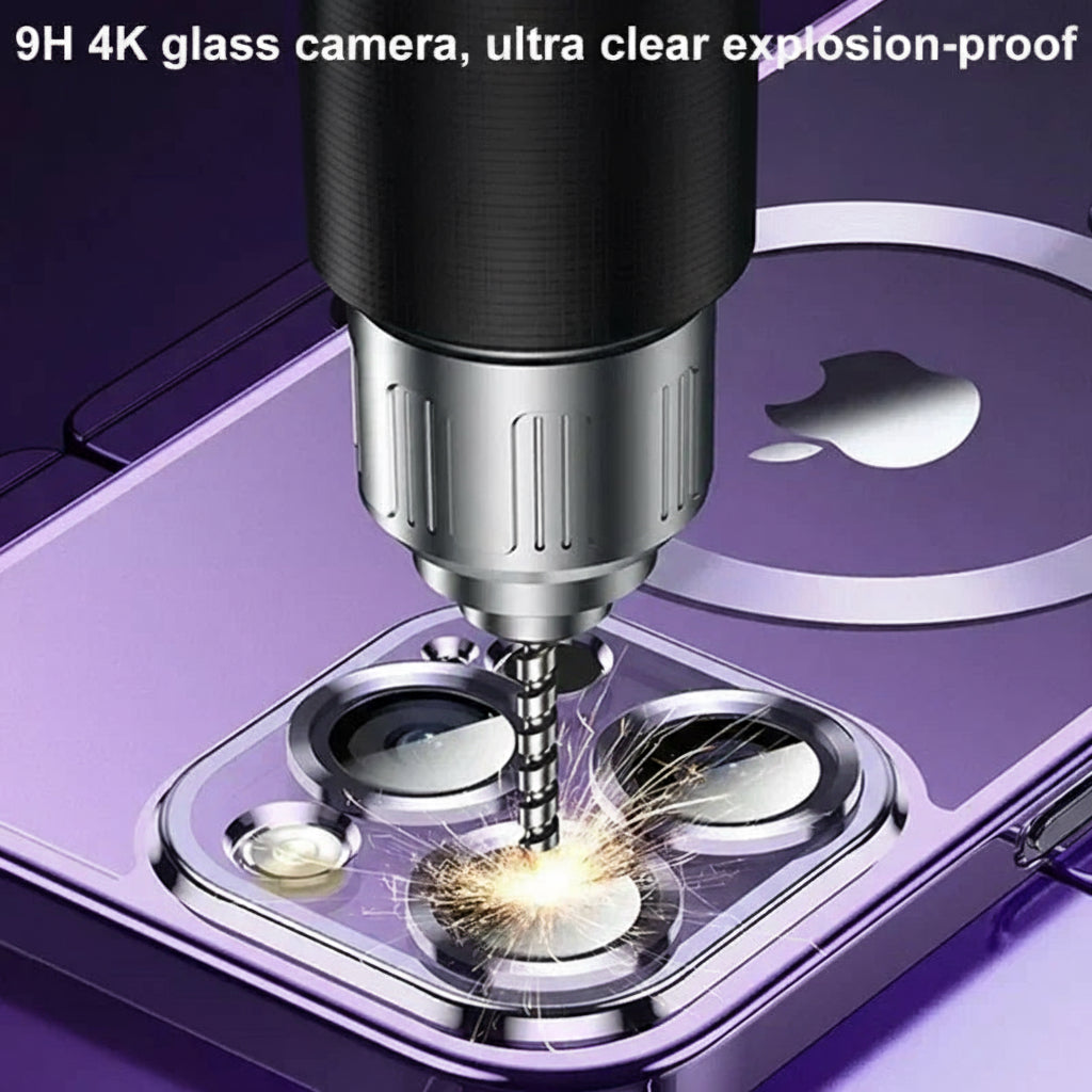 Luxury Plating for Magsafe Magnetic Case for Iphone 17 16 15 14 13 12 11 Pro Max plus Wireless Charge Cover with Lens Protector