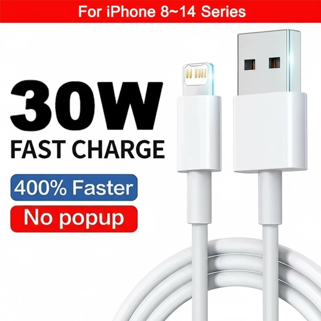 PD 30W USB Cable for Apple Iphone 15 14 13 12 11 Pro Max 7 8 plus XS X XR Fast Charging USB C Cable Charge Date Wire Accessories