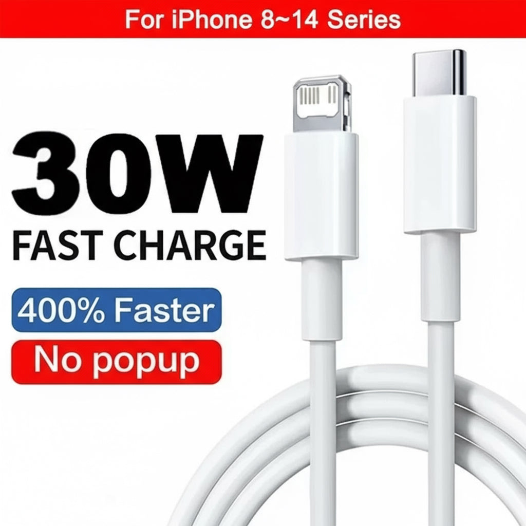 PD 30W USB Cable for Apple Iphone 15 14 13 12 11 Pro Max 7 8 plus XS X XR Fast Charging USB C Cable Charge Date Wire Accessories