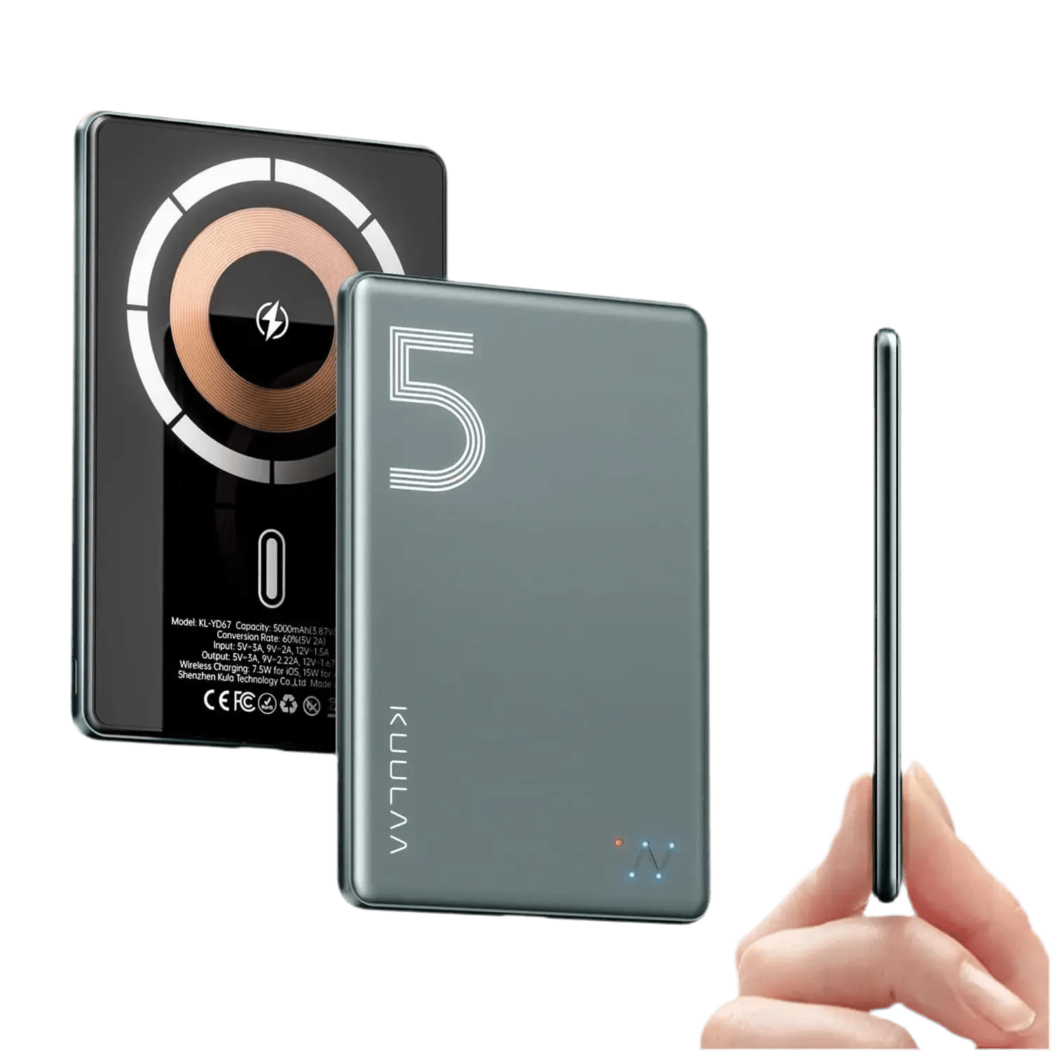 Kuulaa Magsafe Ultra Slim Power Bank - Plug & PlayKleurPlug & PlayPowerbank#original_value#