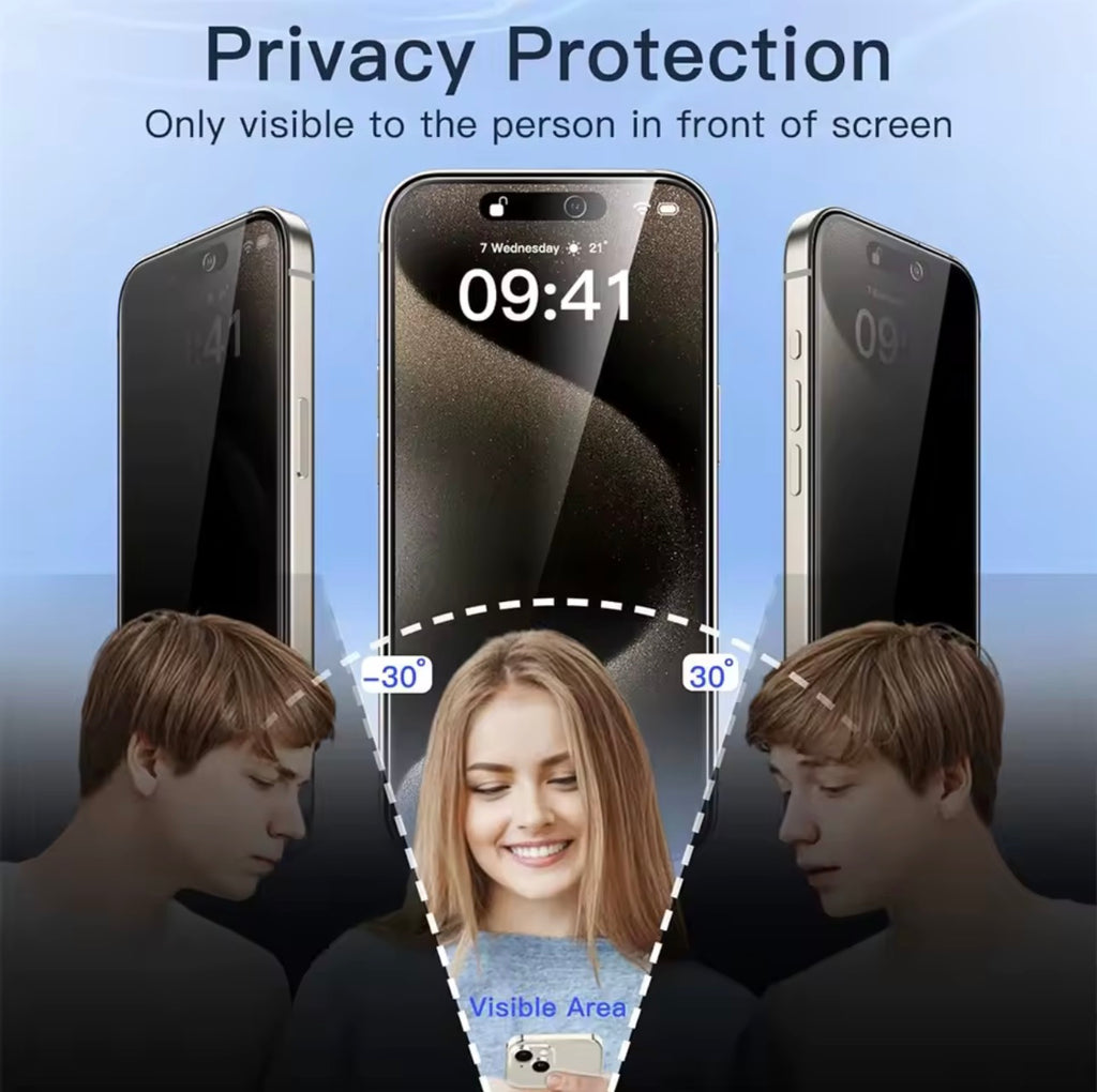 9H Privacy Screen Protector – Ultra-Clear, Anti-Spy & Scratch-Resistant