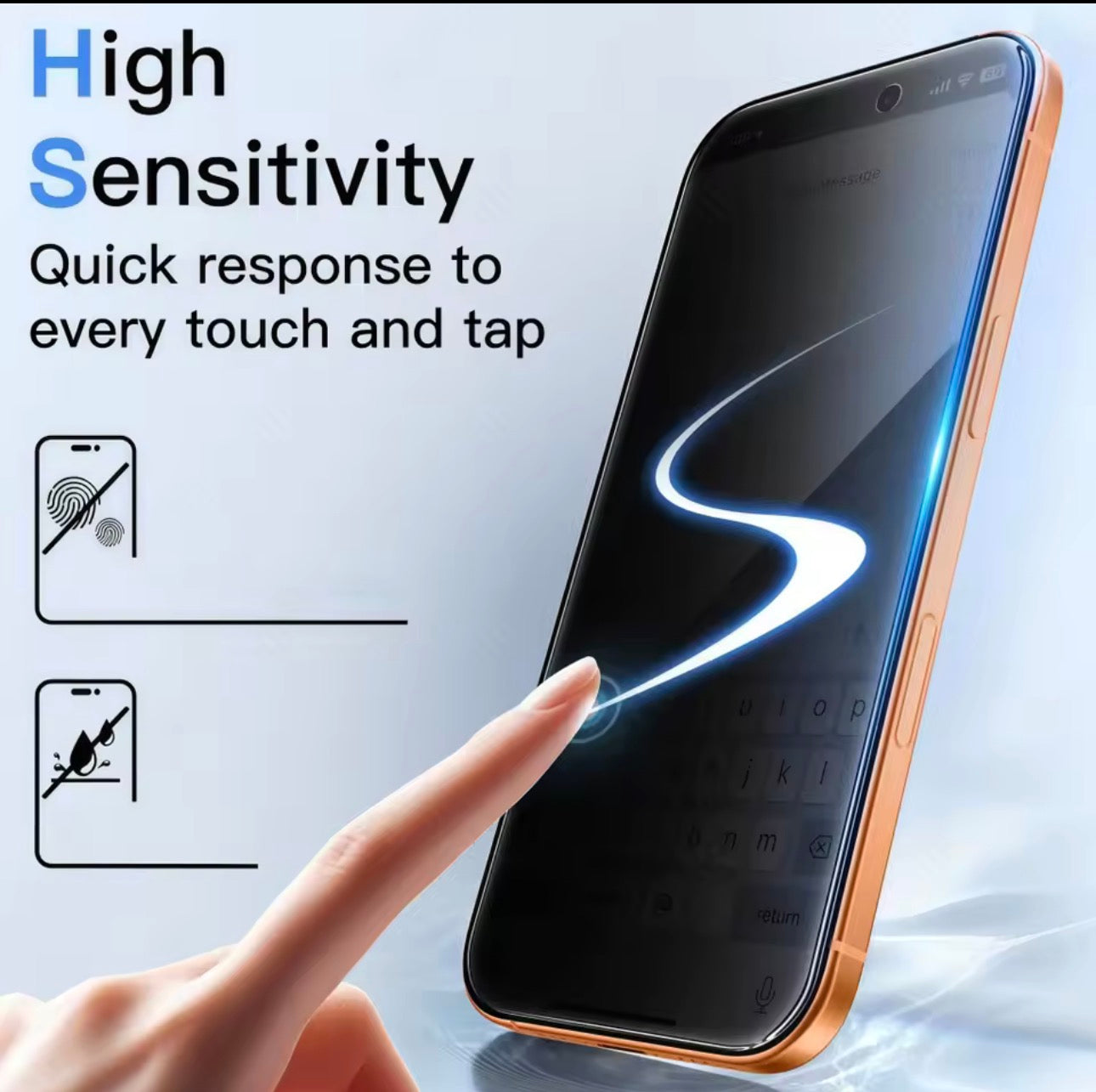 9H Privacy Screen Protector – Ultra-Clear, Anti-Spy & Scratch-Resistant