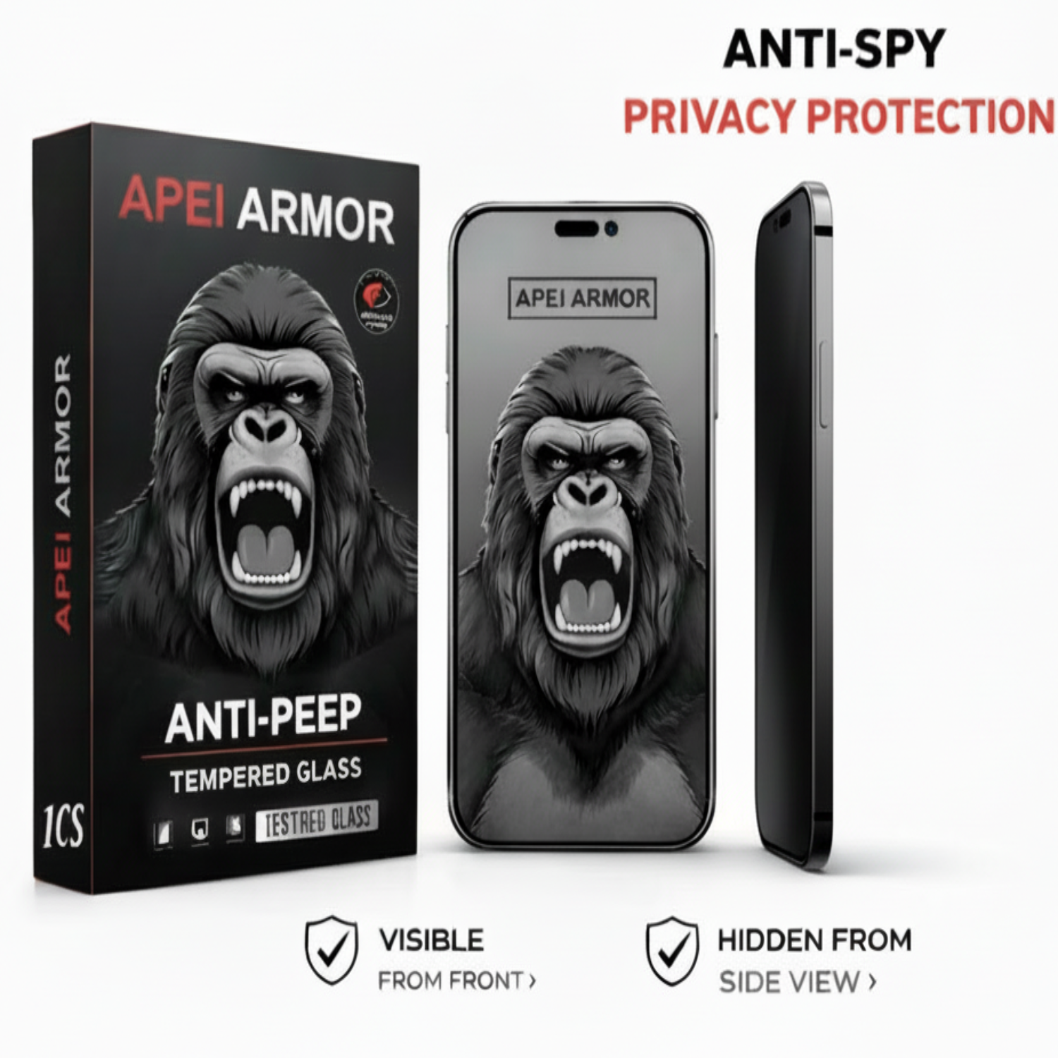 9H Privacy Screen Protector – Ultra-Clear, Anti-Spy & Scratch-Resistant