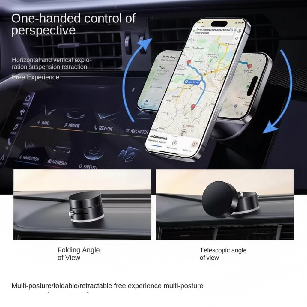Car Mobile Phone Holder Magnetic 2025 New Suction Cup Vacuum Adsorption Car Special Navigation Fixed Mobile Phone Holder